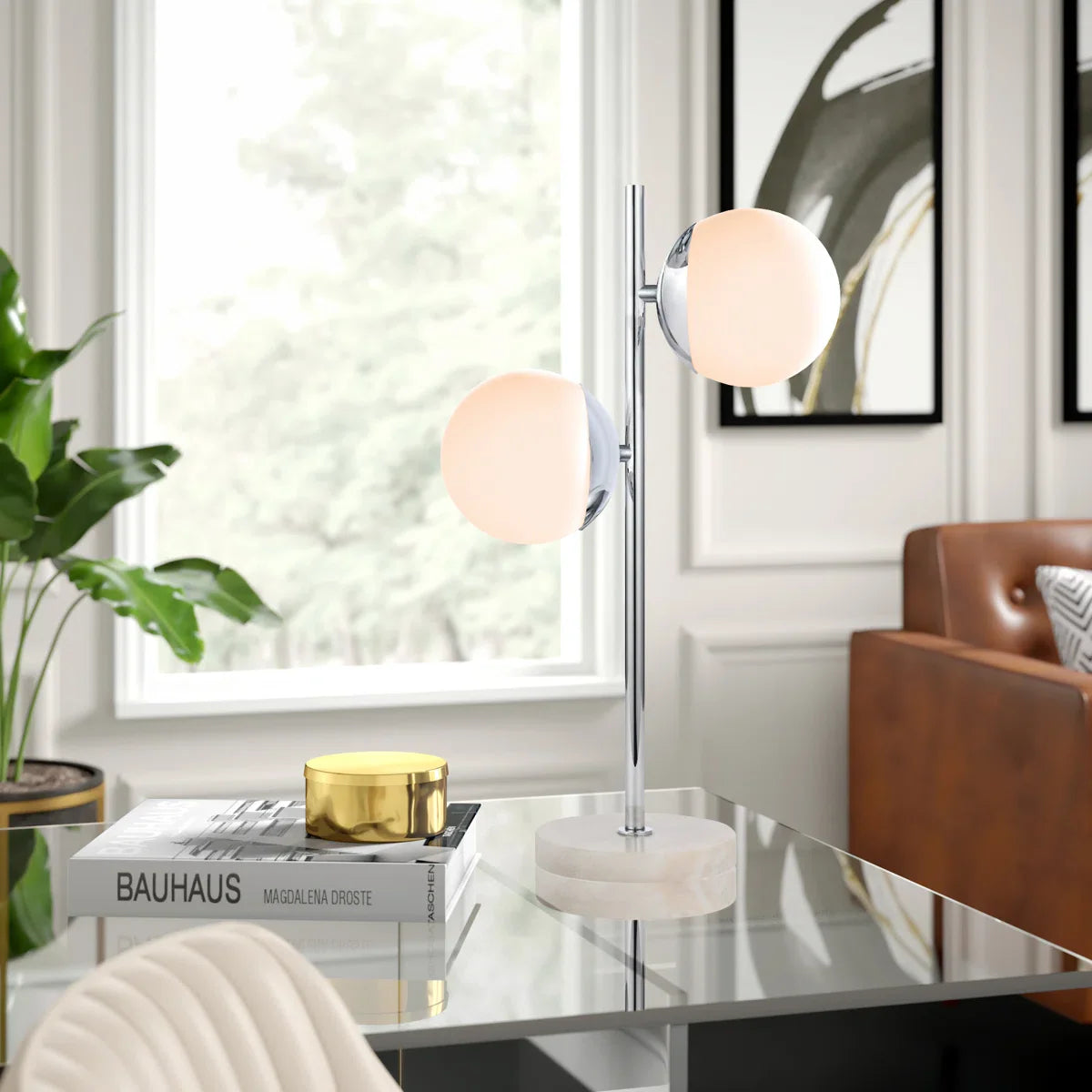 Celeste marble table lamp