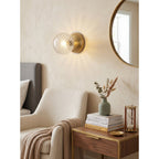Celeste Optical Swirl Glass Wall Sconce