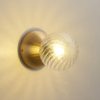 Celeste Optical Swirl Glass Wall Sconce