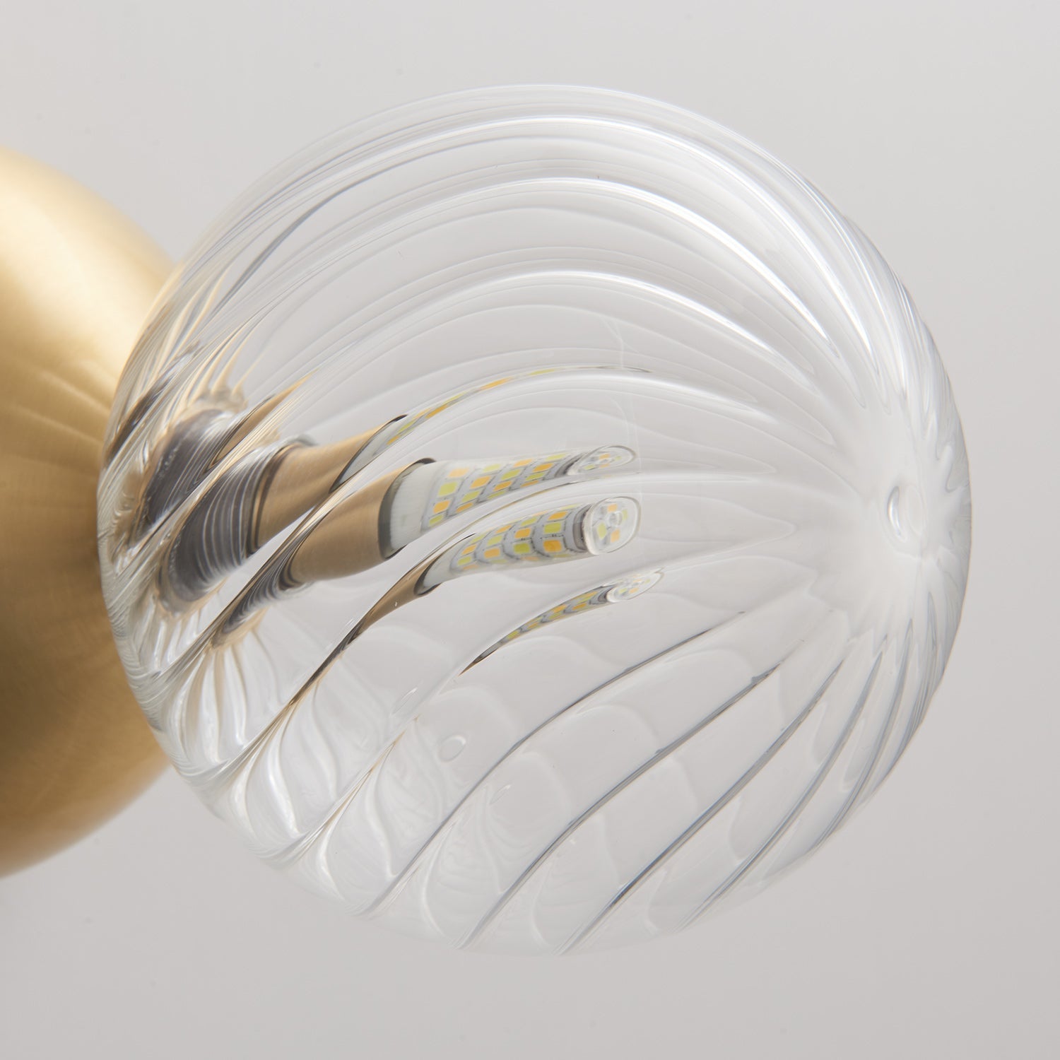 Celeste Optical Swirl Glass Wall Sconce