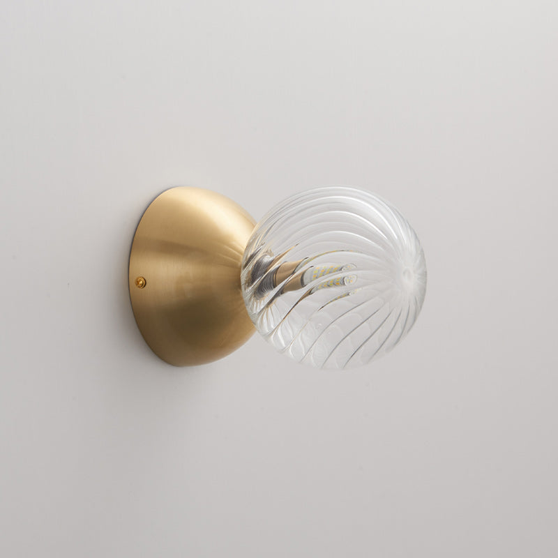Celeste Optical Swirl Glass Wall Sconce