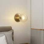 Celeste Optical Swirl Glass Wall Sconce