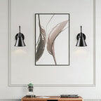 Cellmn Gooseneck Cone Wall Sconce (Brass or Black)