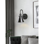 Cellmn Gooseneck Cone Wall Sconce (Brass or Black)