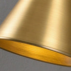 Cellmn Gooseneck Cone Wall Sconce (Brass or Black)