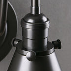 Cellmn Gooseneck Cone Wall Sconce (Brass or Black)