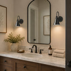 Cellmn Gooseneck Cone Wall Sconce (Brass or Black)