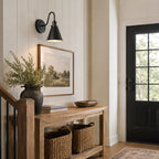 Cellmn Gooseneck Cone Wall Sconce (Brass or Black)