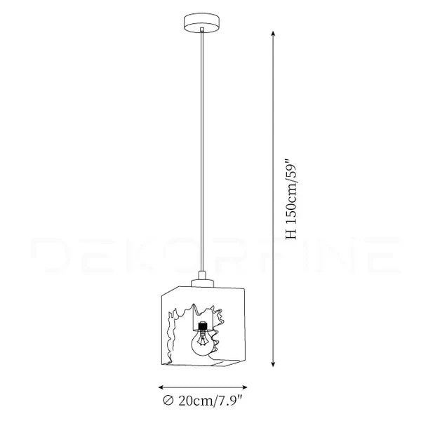Virrelon - Scandinavian concrete pendant lamp
