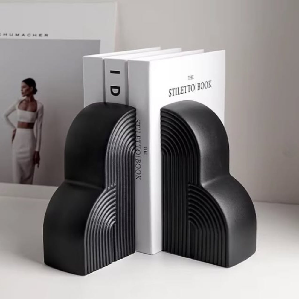 Ceramic Bookends Cloud Design Nordic Style Set of 2