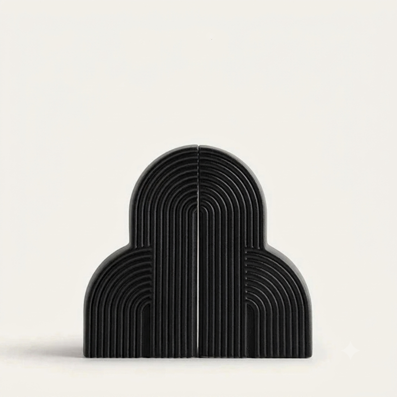 Ceramic Bookends Cloud Design Nordic Style Set of 2
