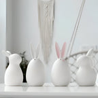 Bunny Figurine Minimalist White Decorative Accent