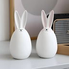 Bunny Figurine Minimalist White Decorative Accent