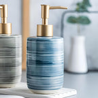 Soap Dispenser Ceramic 350ml Gloss Finish ABS Pump