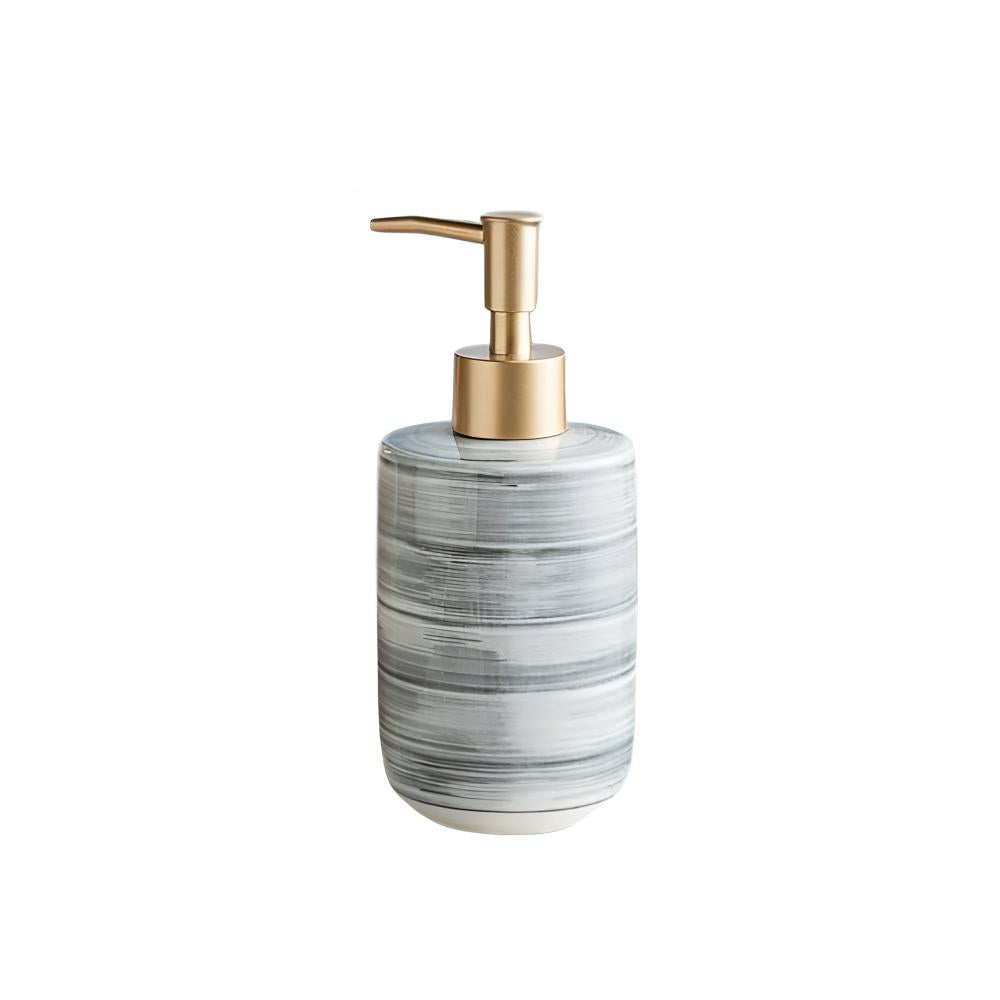 Soap Dispenser Ceramic 350ml Gloss Finish ABS Pump