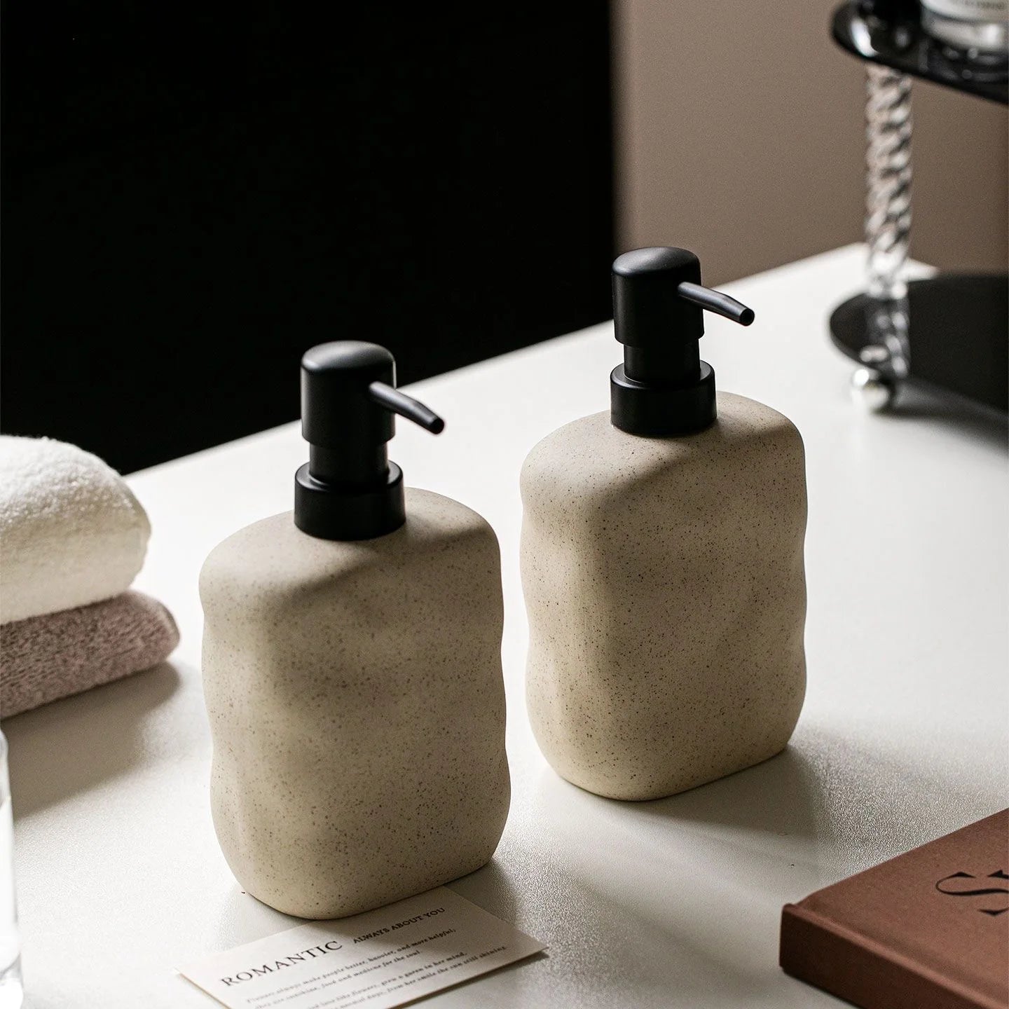 Soap Dispenser Wabi-Sabi Minimalist Press Pump Refillable