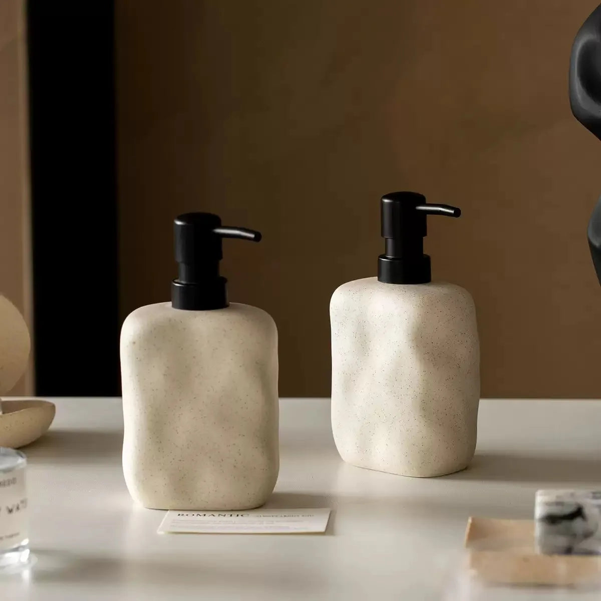 Soap Dispenser Wabi-Sabi Minimalist Press Pump Refillable