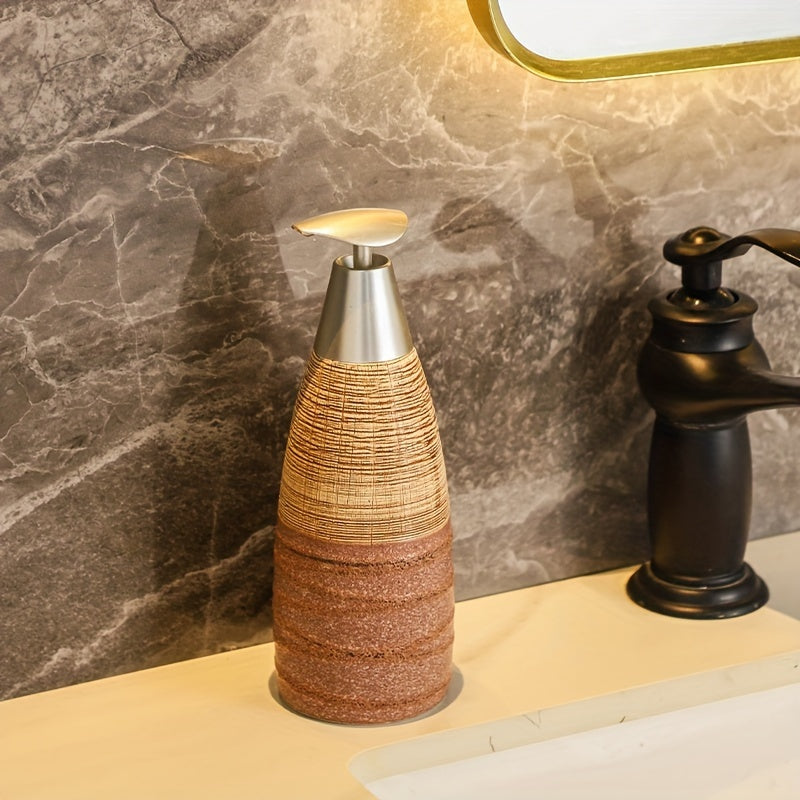 Ceramic Soap Dispenser Freestanding Pump Durable Ceramic Multi Purpose Use