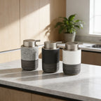 Ceramic Soap Dispenser Matte Ceramic Wide Bottleneck Refillable Pump