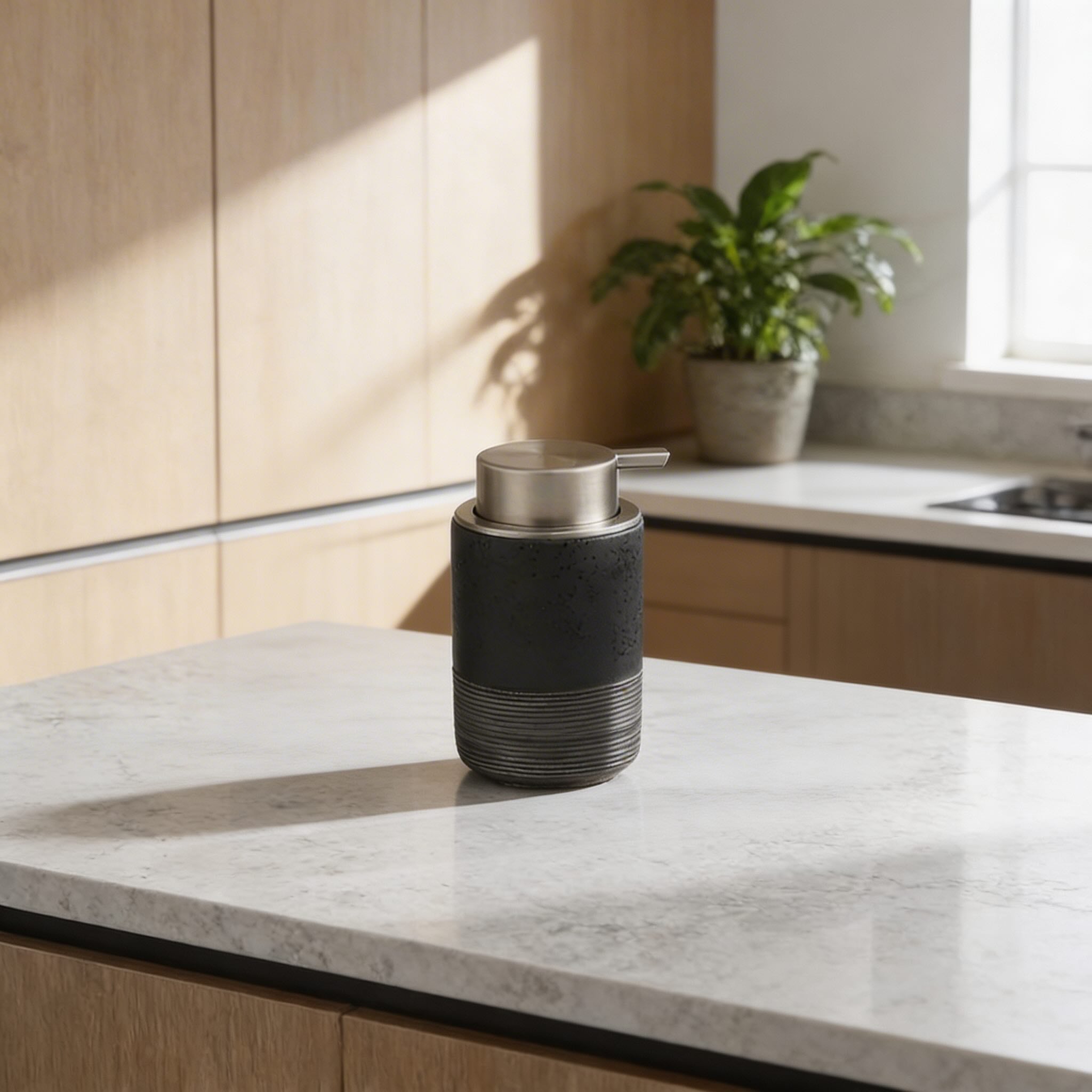 Ceramic Soap Dispenser Matte Ceramic Wide Bottleneck Refillable Pump