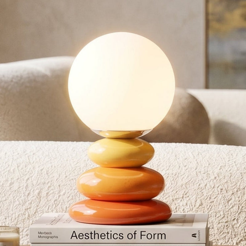Table Lamp Ceramic USB Powered LED Compatible Bedside Desk Lighting