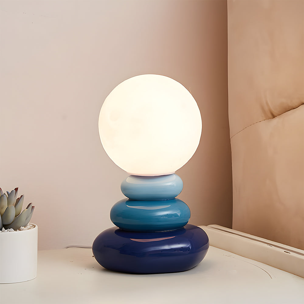 Ceramic Table Lamp Sculptural Design G9 Bulb Indoor Lighting