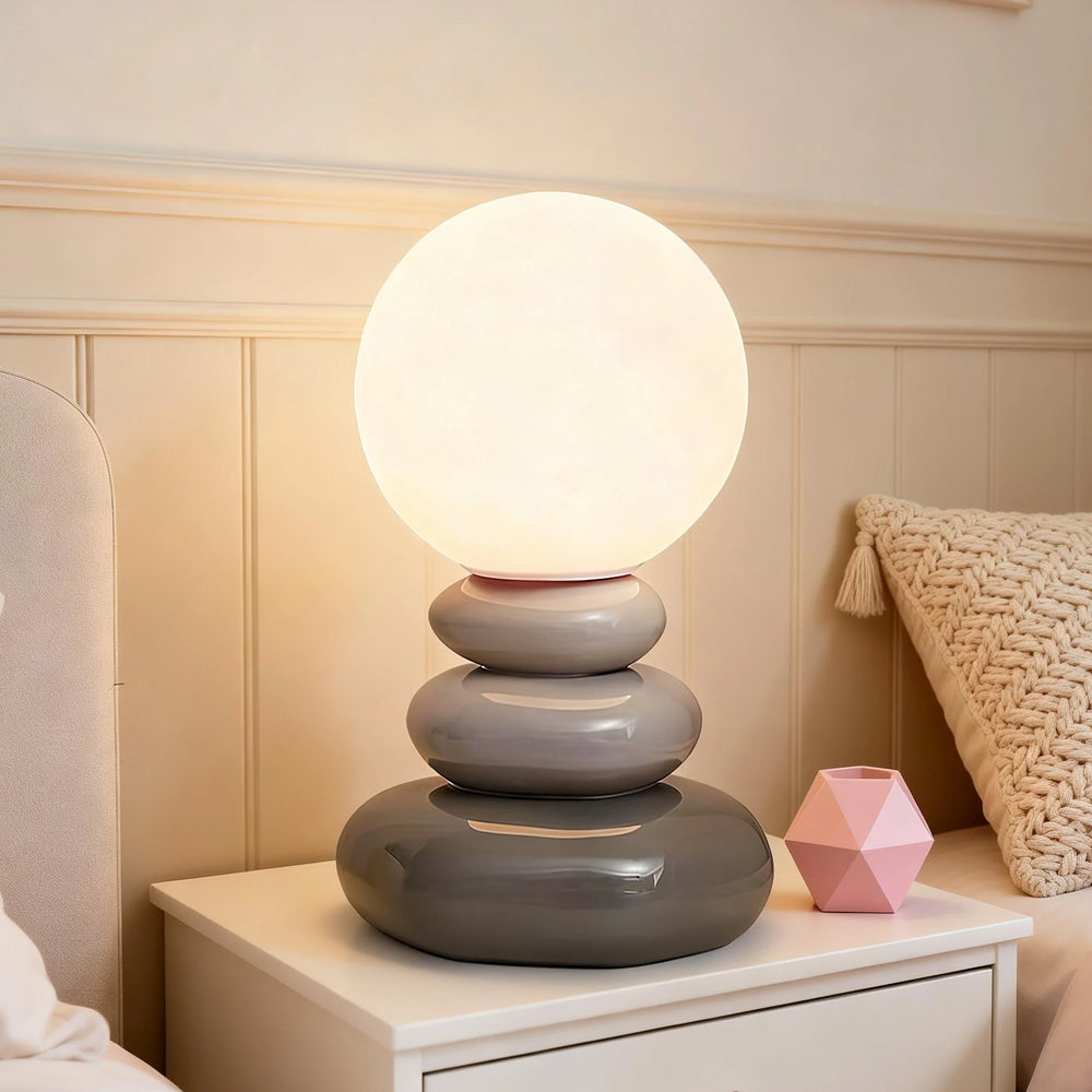 Ceramic Table Lamp Sculptural Design G9 Bulb Indoor Lighting
