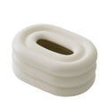Ceramic Tissue Box Holder Wind Ring Design Decorative Cover