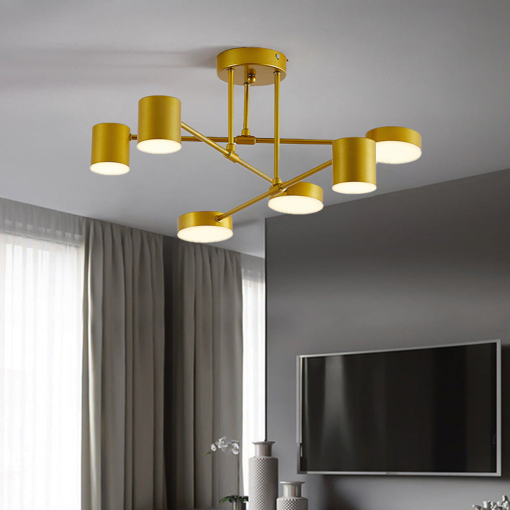 Cervia: Modern LED Ceiling Light in Circle Design – for Living Room & Bedroom