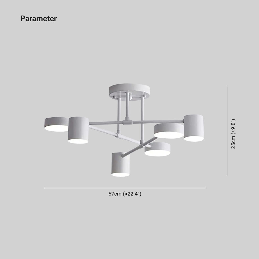 Cervia: Modern LED Ceiling Light in Circle Design – for Living Room & Bedroom
