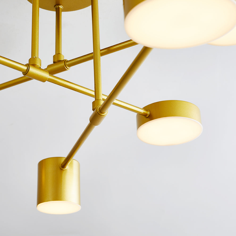 Cervia: Modern LED Ceiling Light in Circle Design – for Living Room & Bedroom