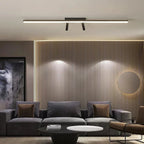 Cestia: Linear LED Ceiling Light in Black – for Living Room & Bedroom