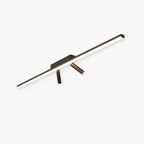 Cestia: Linear LED Ceiling Light in Black – for Living Room & Bedroom