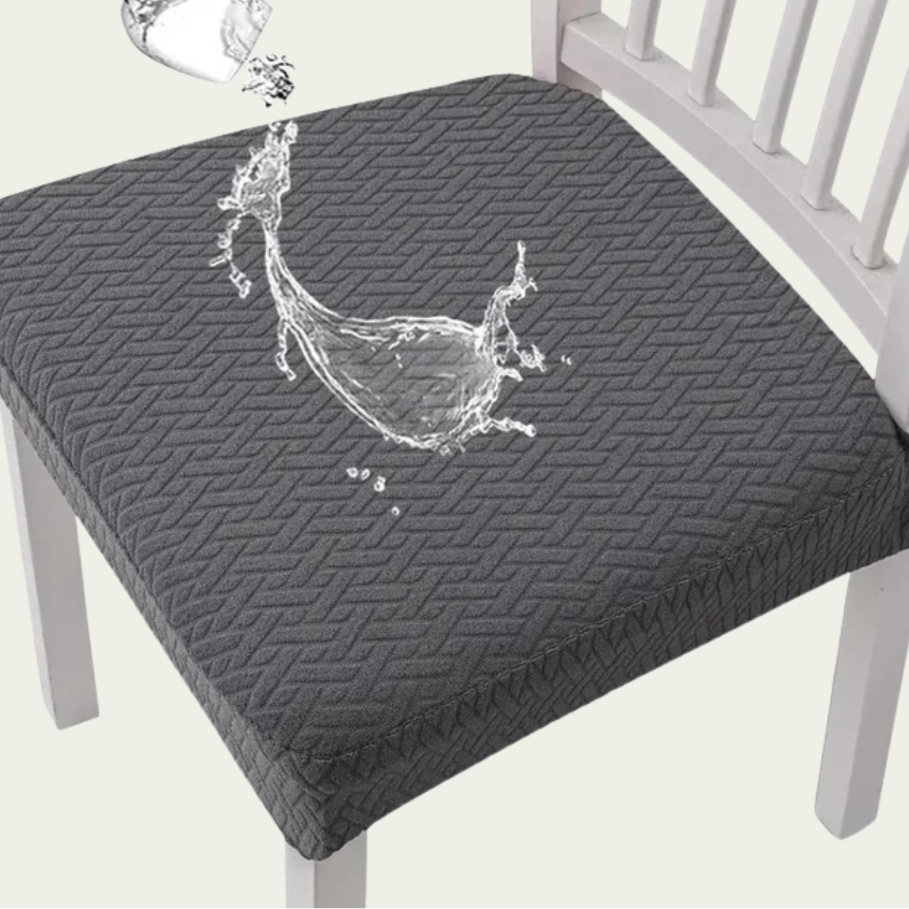Chair Covers Waterproof Jacquard Polyester Stretch Fit