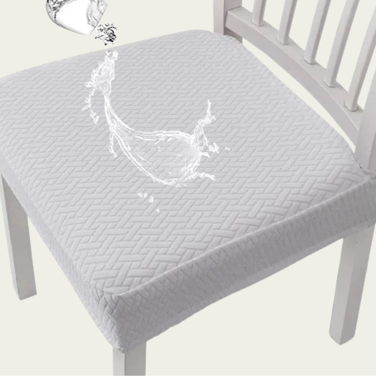 Chair Covers Waterproof Jacquard Polyester Stretch Fit