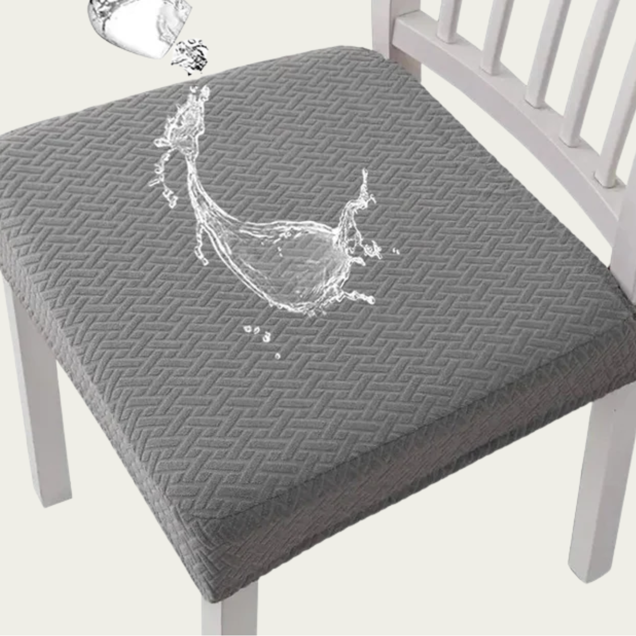 Chair Covers Waterproof Jacquard Polyester Stretch Fit