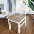 Quilted Chair Seat Cushion Microfiber Blend Zippered Cover