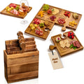 Charcuterie Board Set Interlocking Serving Trays