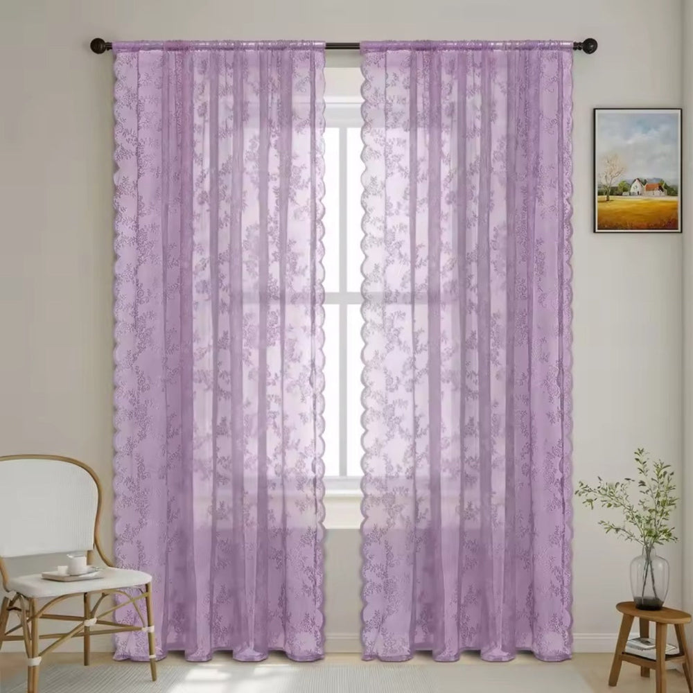 CharmSpitze: Sheer Curtains with Romantic Design for a Bright Living Atmosphere