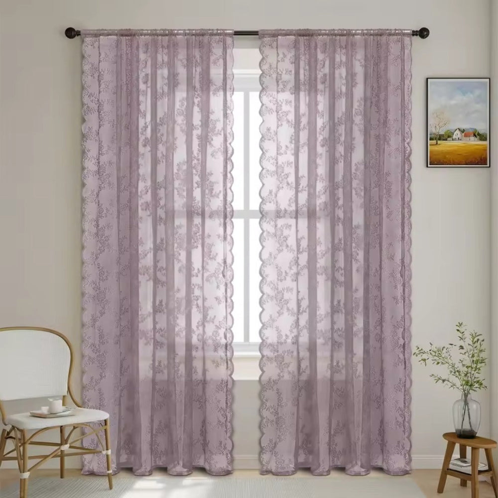 CharmSpitze: Sheer Curtains with Romantic Design for a Bright Living Atmosphere