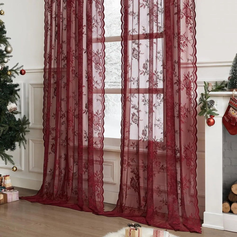 CharmSpitze: Sheer Curtains with Romantic Design for a Bright Living Atmosphere