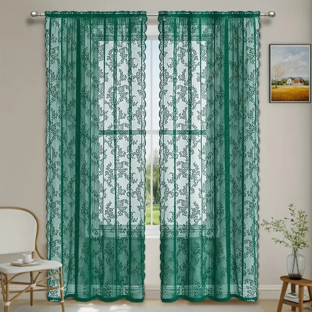 CharmSpitze: Sheer Curtains with Romantic Design for a Bright Living Atmosphere