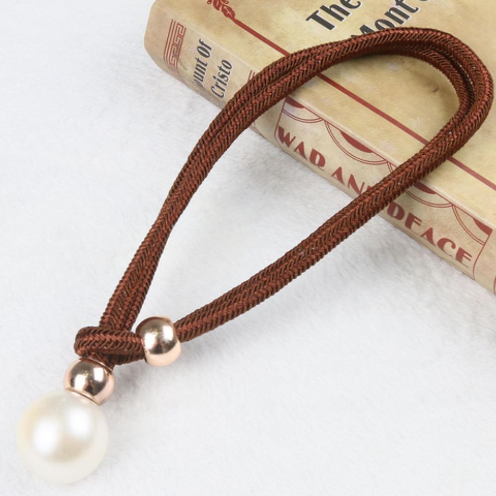 CharmePearl: Elegant Curtain Holder in Pearl Look – Stylish Accessory for Living Room & Bedroom (Set of 2)