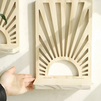 Solmiro – Wooden Sunbeam Wall Shelf