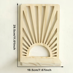 Solmiro – Wooden Sunbeam Wall Shelf