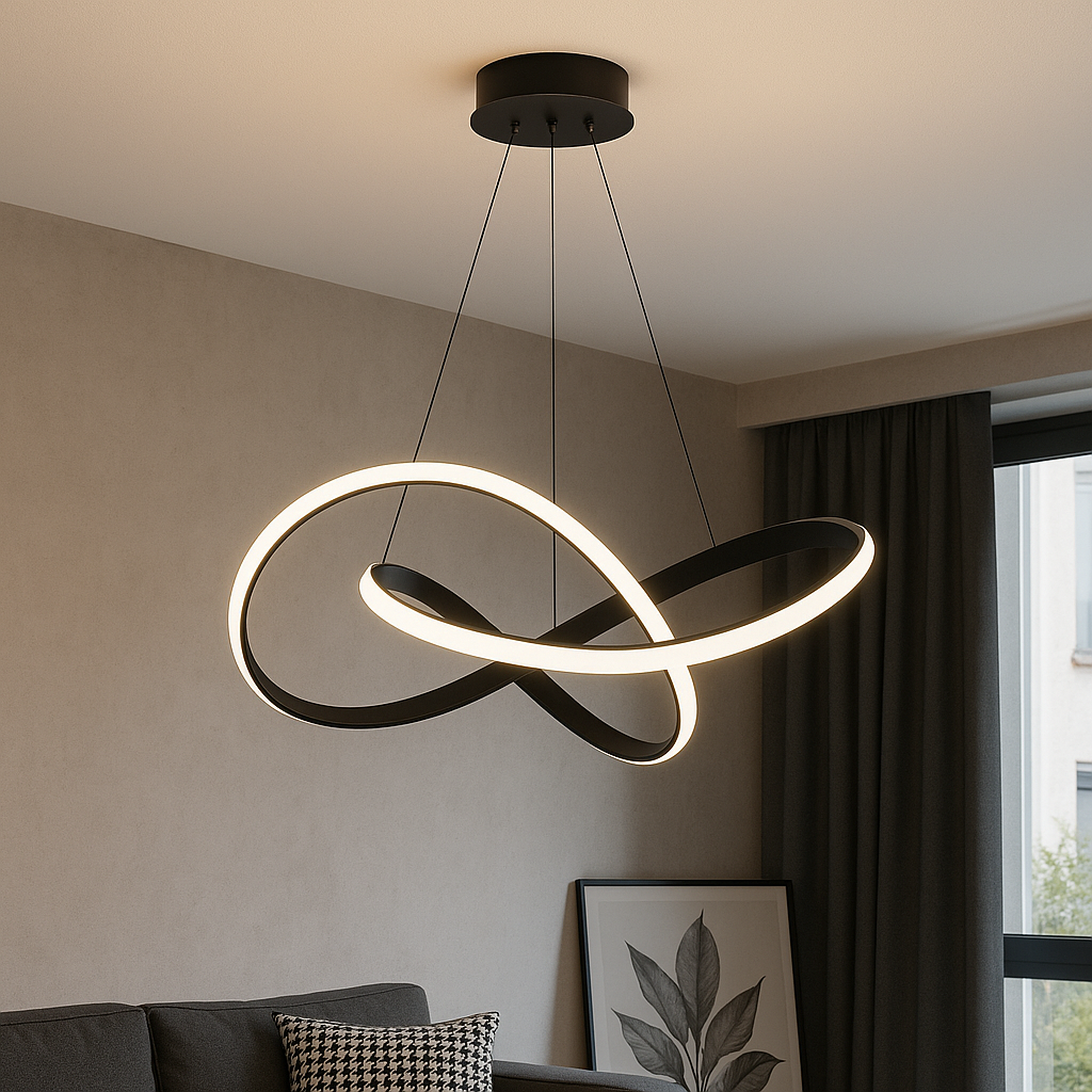 Camara - Modern Hanging Lamp Dining Room Aluminum Black