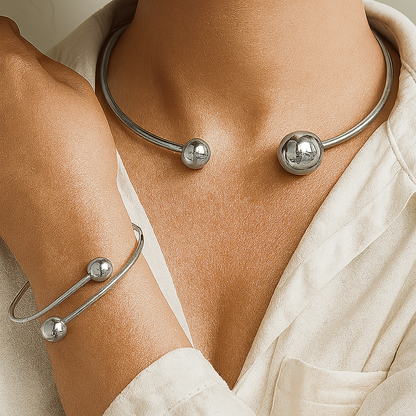 Stylish Cuff Set for Women Ball-Tip Layered Minimalist