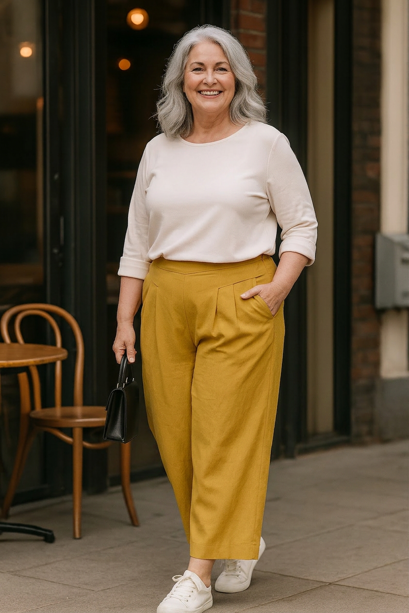 Elegant Wide-Leg Pants for Women Pleated Relaxed