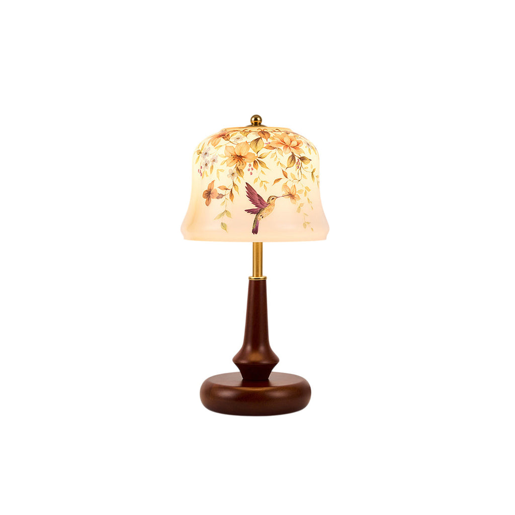 Chatsworth Hummingbird Glass Shade Table Lamp