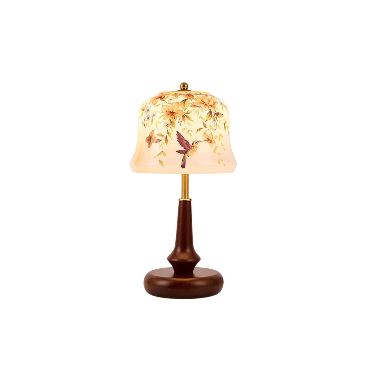 Chatsworth Hummingbird Glass Shade Table Lamp